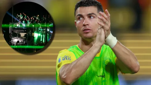 Cristiano Ronaldo se sumó a los festejos de un campeonato que no disputó. 
