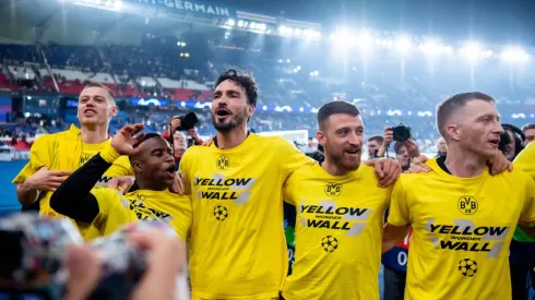 Los festejos del Dortmund para meterse en la final contra Real Madrid. 
