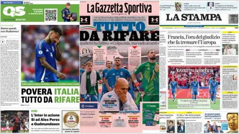 La prensa italiana, lapidaria con su selección.
