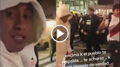 Christian Cueva agredió a un hincha apenas llegó al Perú