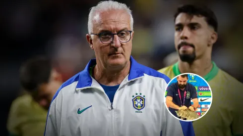 La cara de Dorival lo dice todo: Brasil, otra vez eliminado.