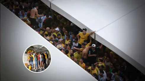 No se puede creer: el insólito video de fanáticos de Colombia colándose en la final de la Copa América