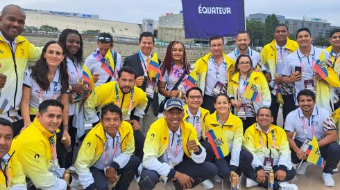 La delegación de Ecuador en París 2024. 
