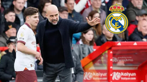 Pep Guardiola piensa en Rodrygo Goes del Real Madrid para compensar la salida de Julián Álvarez al Atlético de Madrid.
