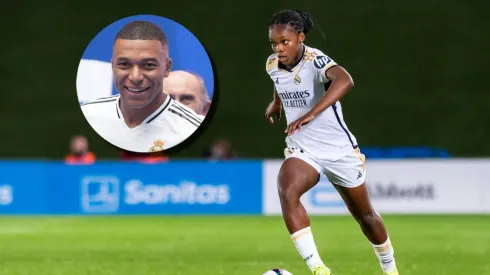 Linda Caicedo y Kylian Mbappé, protagonistas de la nueva camiseta del Real Madrid. 
