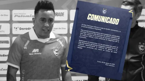 Cienciano despidió a Christian Cueva