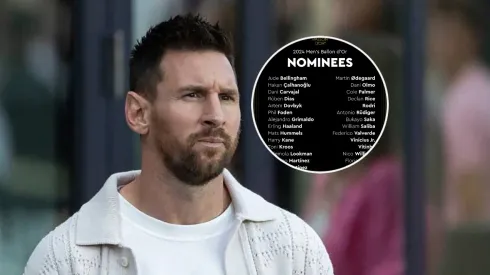 Messi y los nominados al Balón de Oro 2024.
