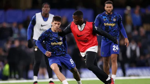 Moisés Caicedo y Enzo Fernández en el Chelsea . Foto: GETTY.
