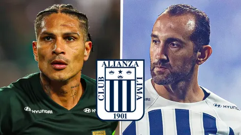 Paolo Guerrero y Hernán Barcos, delanteros de Alianza Lima.
