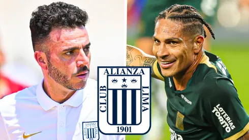 Mariano Soso y Paolo Guerrero, técnico y delantero de Alianza Lima.
