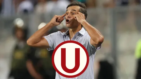 Fabián Bustos dirigiendo en Universitario.
