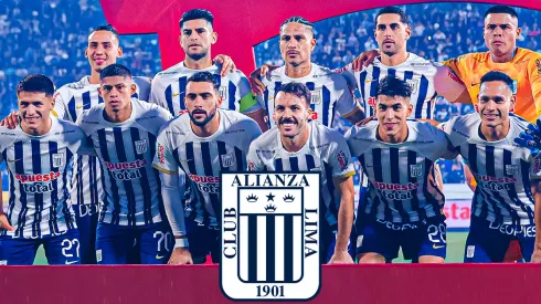 Alianza Lima tomándose la foto oficial en Matute.
