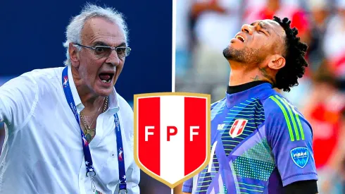 Jorge Fossati y Pedro Gallese, entrenador y portero de la Selección Peruana.
