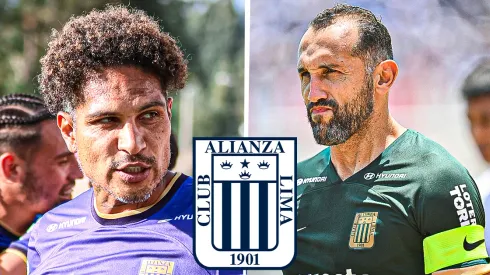 Paolo Guerrero y Hernán Barcos, delanteros de Alianza Lima.
