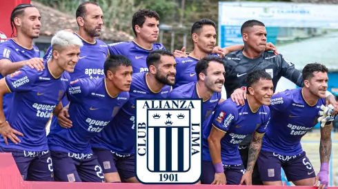 Alianza Lima posando para una foto oficial del Torneo Clausura 2024.
