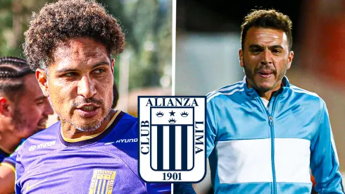 Paolo Guerrero y Mariano Soso, delantero y técnico de Alianza Lima.
