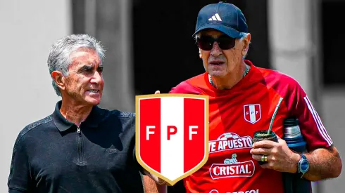 Juan Carlos Oblitas y Jorge Fossati en la Selección Peruana.
