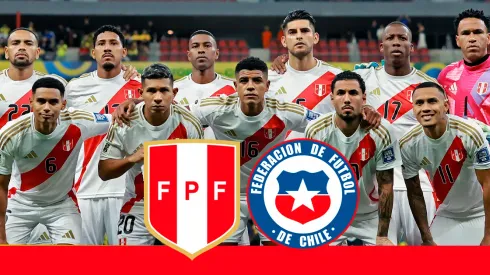 Alineación titular de Perú vs. Chile.
