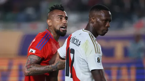 Arturo Vidal en el Perú vs. Chile.
