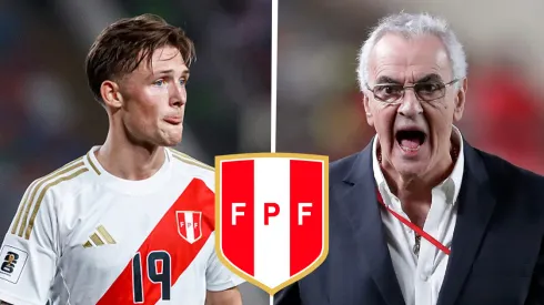 Oliver Sonne y Jorge Fossati, jugador y técnico de Perú
