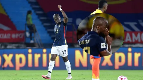 Enner Valencia tuvo un festejo sorpresivo con el golazo vs. Colombia. Foto: IMAGO.
