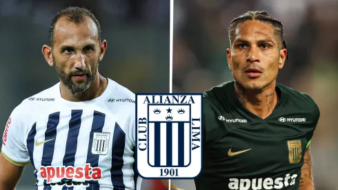 Hernán Barcos y Paolo Guerrero, jugadores de Alianza Lima.
