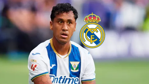 Renato Tapia jugando para Leganés.