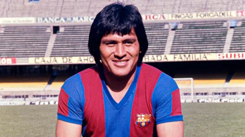 Hugo 'Cholo' Sotil en el FC Barcelona.
