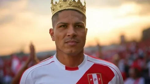 El emotivo video para Paolo Guerrero en Perú. Imagen generada por Inteligencia Artificial 
