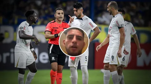 El defensor, a pura alegría contra su ex club.