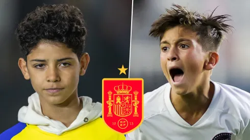 Cristiano Ronaldo Junior y Thiago Messi podrían ser compañeros en la Selección de España.