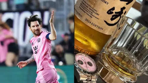 Beckham a puro brindis en una noche de goles de Messi.