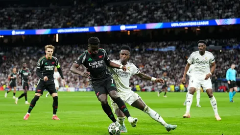 Al Real Madrid le anularon un penal vs. Arsenal.