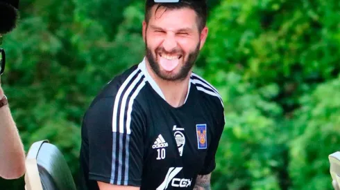 André-Pierre Gignac durante la pretemporada de Tigres en la Riviera Maya.
