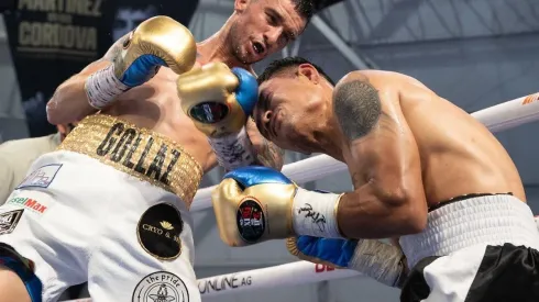 Pacheco y Valenzuela abren la noche a puro KO. (Foto: @MatchroomBoxing)
