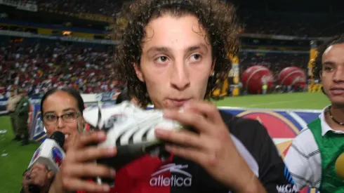 Andrés Guardado durante su despedida en Atlas.
