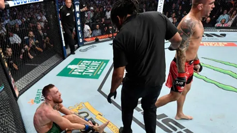 Escalofriante fractura en el tobillo de Conor McGregor le dio la victoria a Dustin Poirier