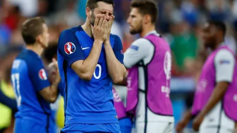 Reacción de Gignac ante la derrota.
