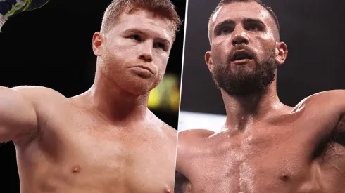 Canelo Álvarez y Caleb Plat se miden en un gran combate (Foto: Getty Images).
