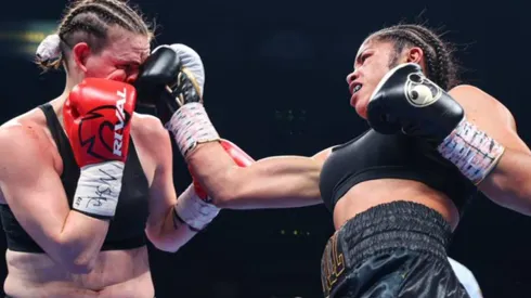 A Jessica McCaskill le pidieron el gancho de Canelo Álvarez para ganar y cumplió al pie de la letra