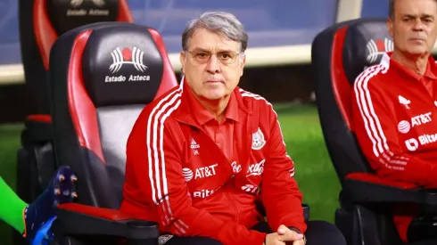 Gerardo Martino en los instantes previos al partido de México contra El Salvador.
