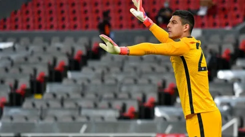 David Ochoa en partido del preolímpico de Concacaf 2021 con Estados Unidos.
