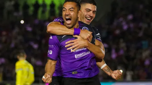 Marco Fabián grita el segundo gol de Mazatlán ante Atlas.
