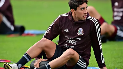 Govea en un entrenamiento con la Selección Mexicana.
