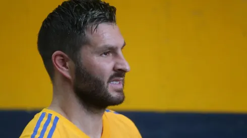 André-Pierre Gignac en los momentos previos al partido contra Cruz Azul.
