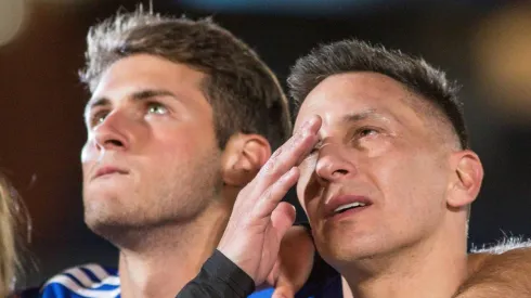 Padre e hijo, juntos en la despedida de Chaco.