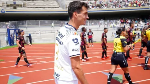 Ciudad de Mexico, 3 de julio de 2022. Juan Dinenno, durante el partido de la jornada 1 del torneo Apertura 2022 de la Liga BBVA MX, entre los Pumas de la UNAM y los Xolos de Tijuana, celebrado en el estadio Olímpico Universitario. Foto: Imago7/ Rafael Vadillo
