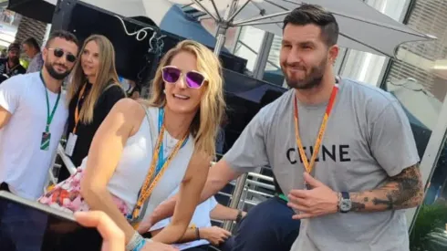 André-Pierre Gignac en el Paddock del Gran Premio de la Ciudad de México.
