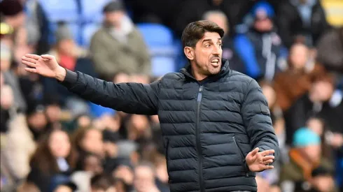 Reading v Coventry City EFL Sky Bet Championship 12/02/2022. Reading manager Veljko Paunovic gestures during the EFL Sky
