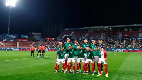 La selección mexicana antes de enfrentar a Suecia en su último partido de preparación.
